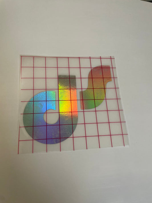 Holographic DS Sticker - Waterproof Vinyl (multiple sizes, logo only)