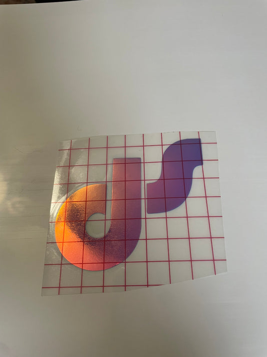 Holographic DS Sticker - Waterproof Vinyl (multiple sizes, logo only)