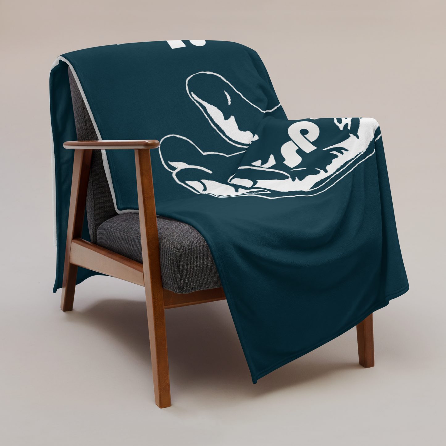 Brown Claw Throw Blanket