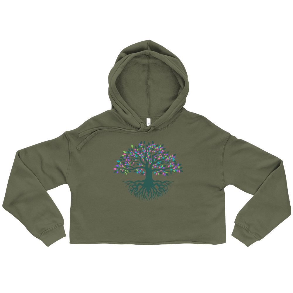 Navi Crop Hoodie