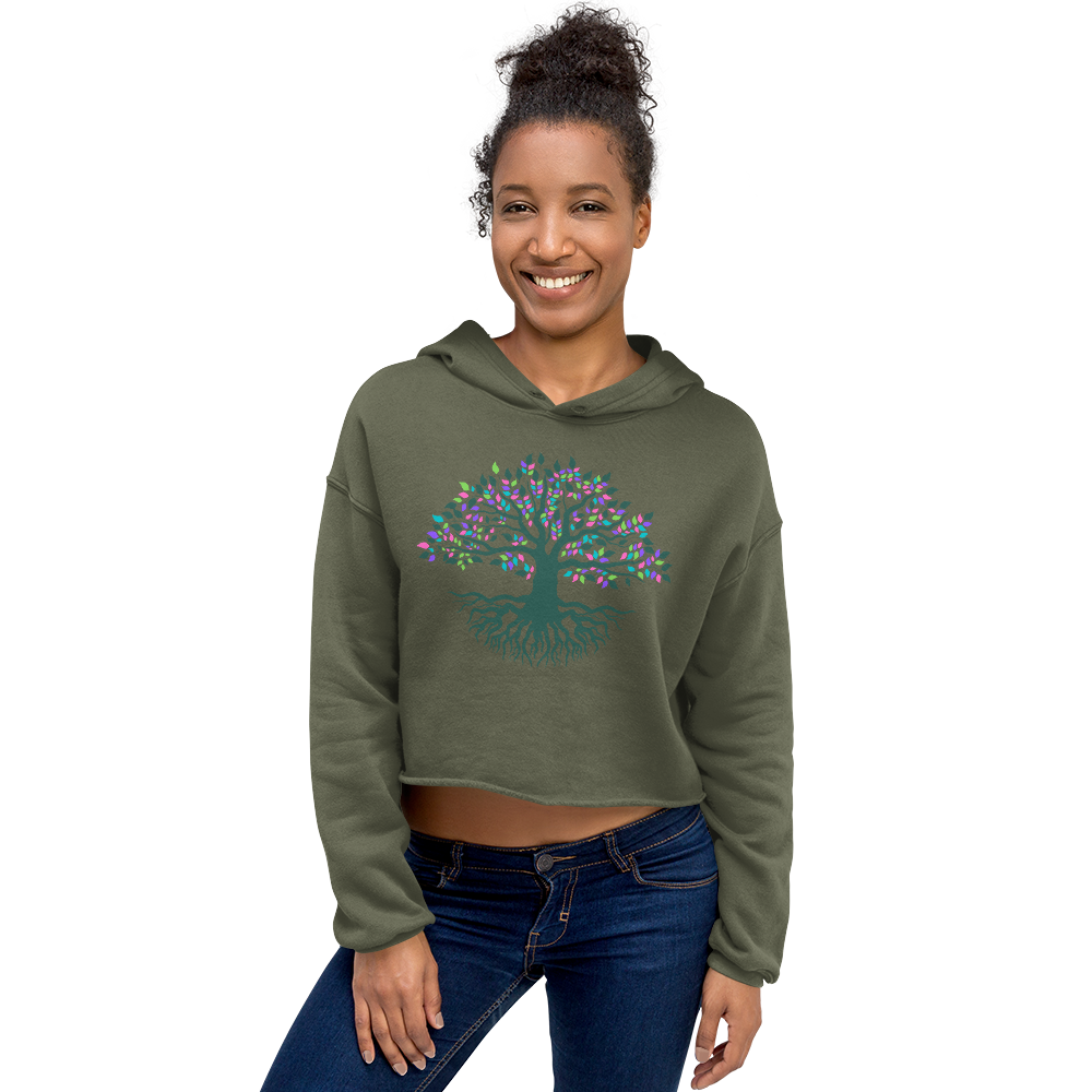 Navi Crop Hoodie