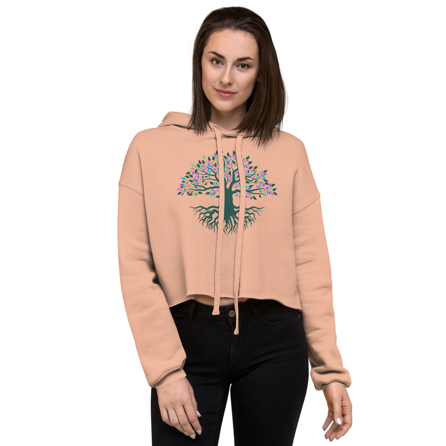 Navi Crop Hoodie